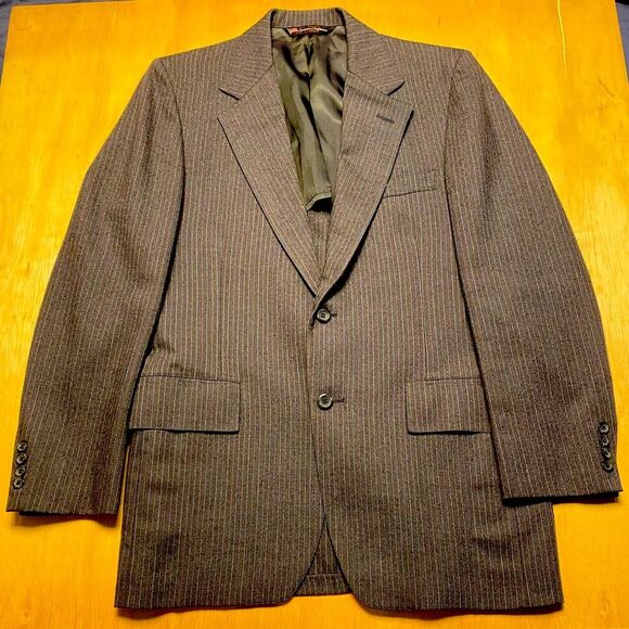 eli thomas Other - Vintage Eli Thomas Gray Pinstripe Sport Coat Suit Blazer 42R flaws
